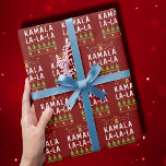 Kamala La La La Funny Harris jul Ugly Presentpapper<br><div class="desc">Kamala La La La Funny Harris-juljulklappen Wrap</div>