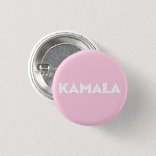 kamala ljus rosa, vit modern, fetstilt typografi knapp