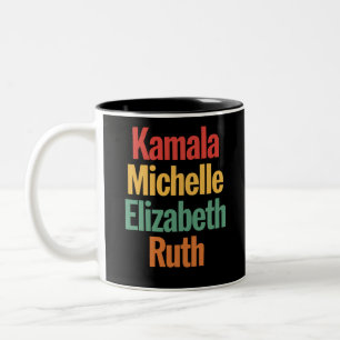 Kamala Michelle Elizabeth Ruth Feministisk Politis Två-Tonad Mugg