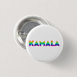 Kamala modern regnbåge typografi LGBT gay pride Knapp