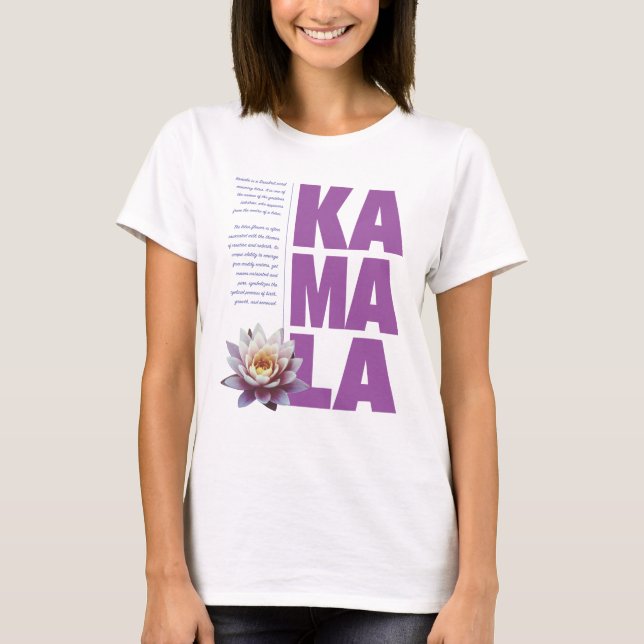 Kamala Namn Meaning T Shirt (Framsida)