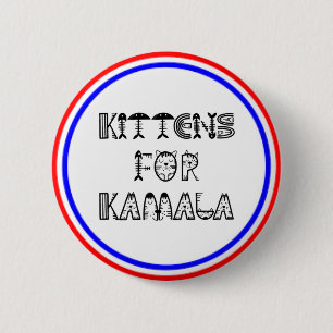 KAMALA OCH KITTENS ÄR PATRIOTISKA KNAPP