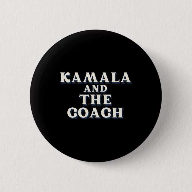 Kamala och träningen för Kamala Harris Tim Walz 20 Knapp (Framsida)