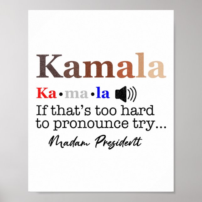 Kamala om det är för svårt att uttala sig... poster (Framsidan)