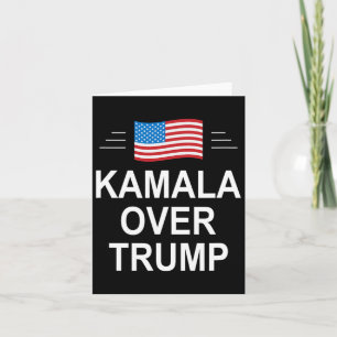 Kamala Över Trump Pro-trump 2024 Konservativ Patr Kort