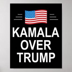 Kamala Over Trump Pro-trump 2024 Konservativ Patr Poster
