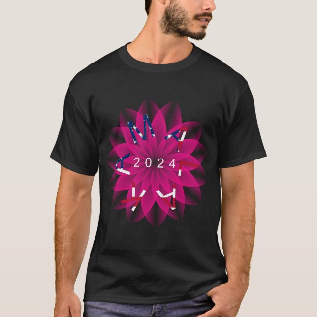 Kamala Patriotic Lotus UNISEX T Shirt (Framsida)