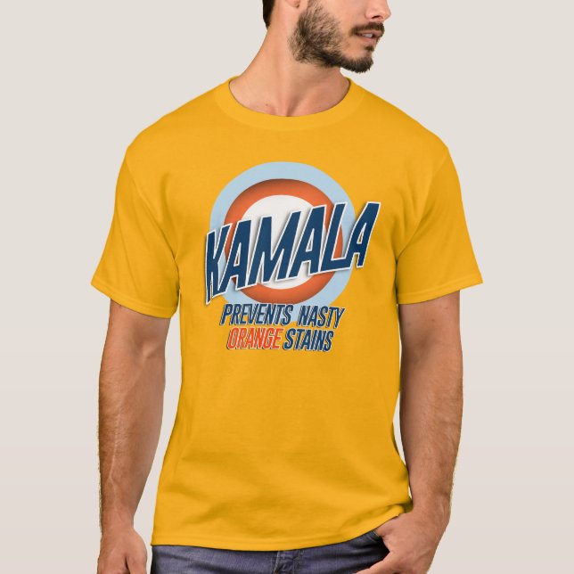 Kamala Prevents Nasty Orange Stains T Shirt (Framsida)