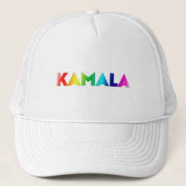 kamala rainbogradienttypografi av modernt pride keps