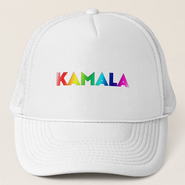 kamala rainbogradienttypografi av modernt pride keps (Framsida)
