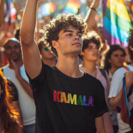 KAMALA Rainbow Pride Flagga 2024 Val T-Shirt