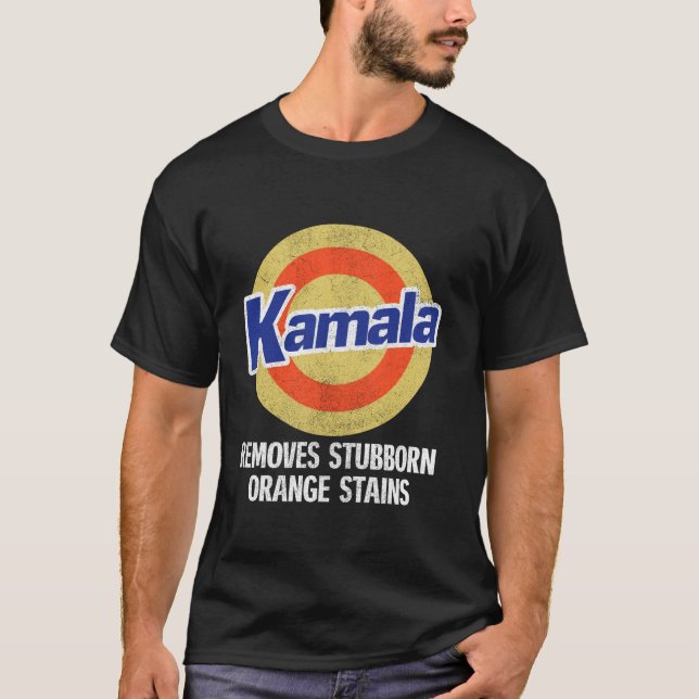 Kamala removes Stubborn Orange Stains Kamala Harri T Shirt (Framsida)