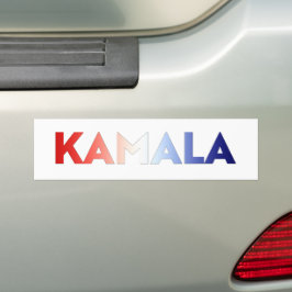Kamala rött vitt blått typografi patriotisk bildekal