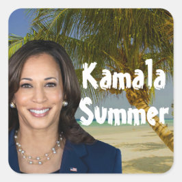 Kamala Sommaren 2024 Fyrkantigt Klistermärke