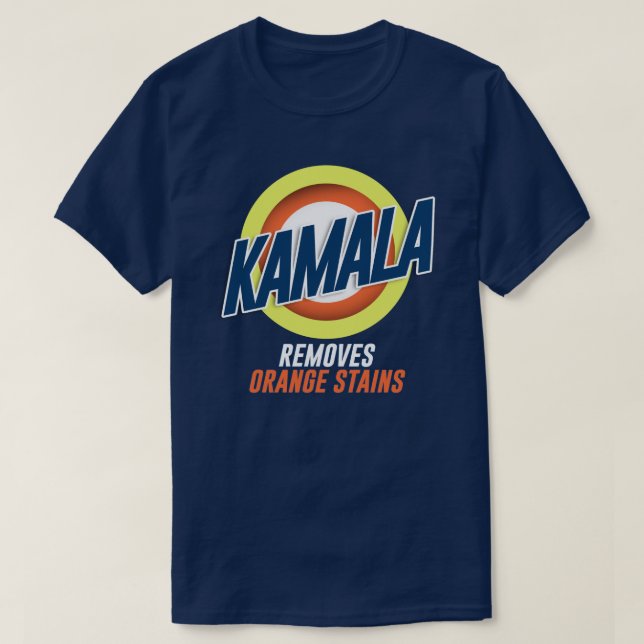 Kamala Tar bort Orange Stains T Shirt (Design framsida)