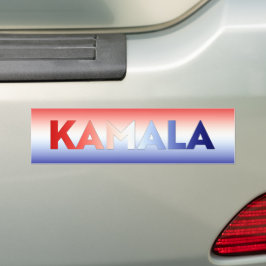 Kamala typografi röd, vit och blå patriotisk bildekal