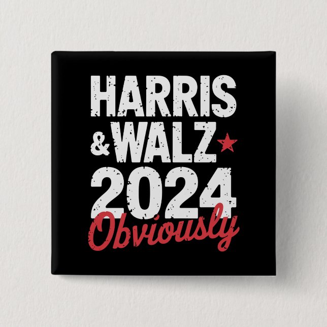 Kamala Walz Tydligen 2024 Harris Waltz 2024  Knapp (Framsida)