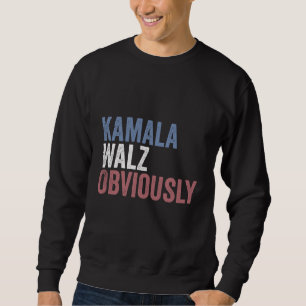 Kamala Walz Uppenbarligen valdagen 2024 Lång Ärmad Tröja