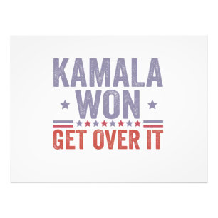 Kamala Won Få över valet i Harris Walz Fototryck