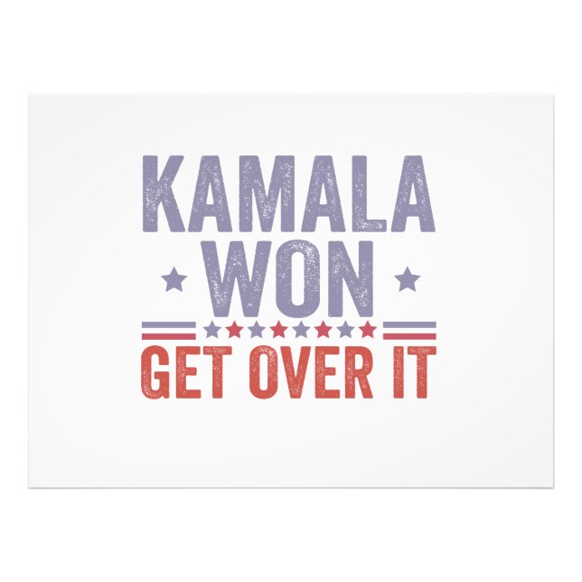 Kamala Won Få över valet i Harris Walz Fototryck (Framsidan)