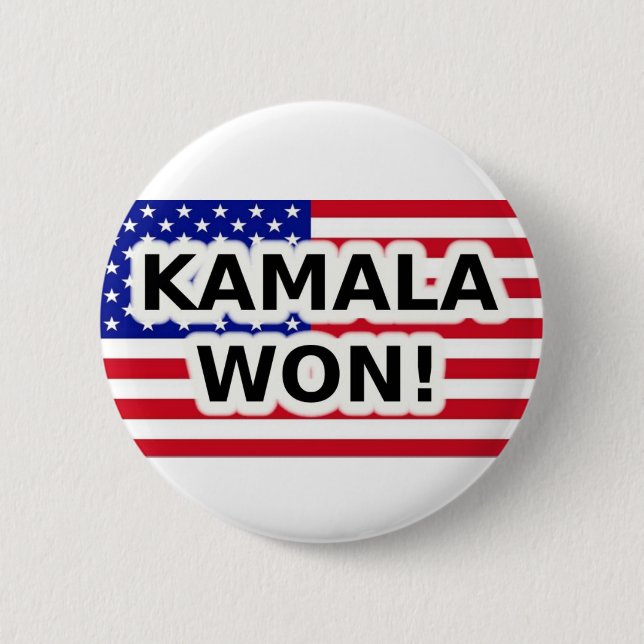KAMALA WON! KNAPP (Framsida)