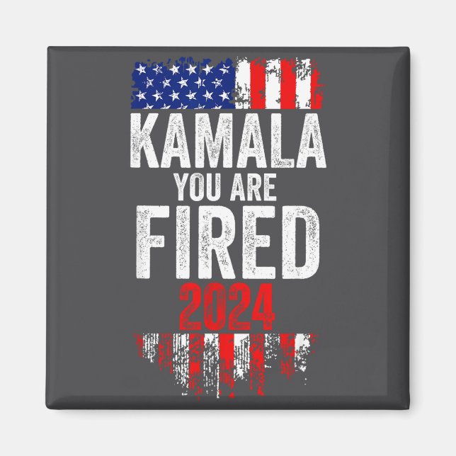 Kamala You're Fired Funny Anti Kamala Harris Elect Magnet (Framsidan)