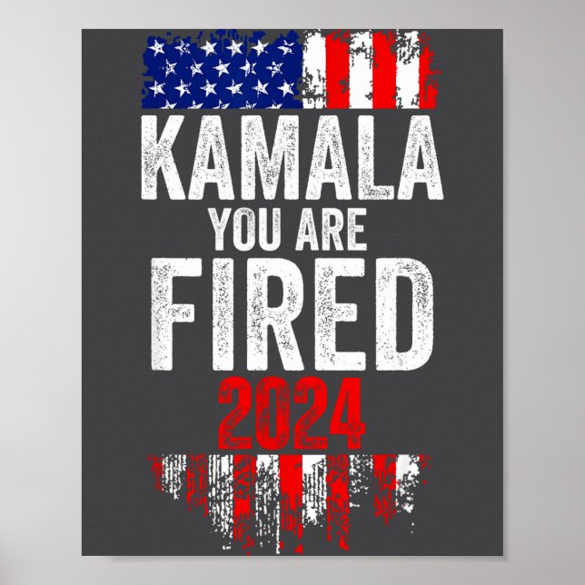 Kamala You're Fired Funny Anti Kamala Harris Elect Poster (Framsidan)