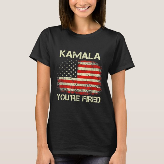 Kamala You're Fired Funny Anti Kamala Harris Elect T Shirt (Framsida)