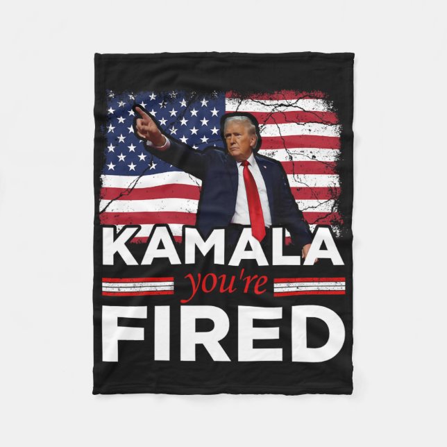 Kamala You're Fired Funny  Fleecefilt (Framsidan)