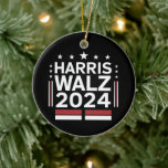 KamalaHarris TimWaltz 2024 Julgransprydnad Keramik<br><div class="desc">KamalaHarris TimWaltz 2024</div>