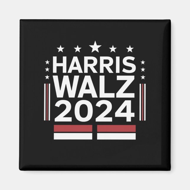 KamalaHarris TimWaltz 2024 Magnet (Framsidan)
