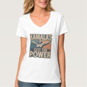 Kamalas Har Power Graphic V-Nacke T-Shirt
