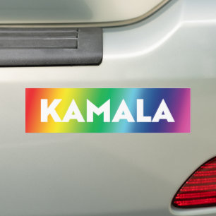 Kamalas moderna typografigradientgradientregnbåge, bildekal