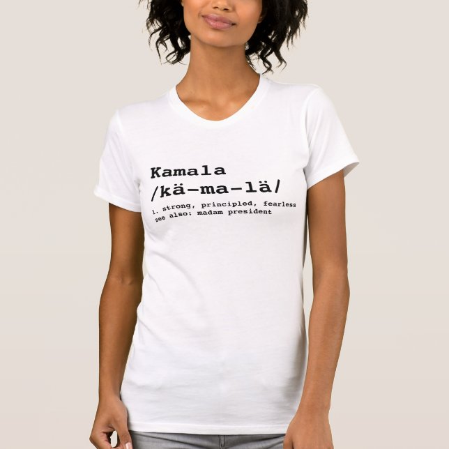 Kamalauttal, definition svart skrivmaskin t shirt (Framsida)