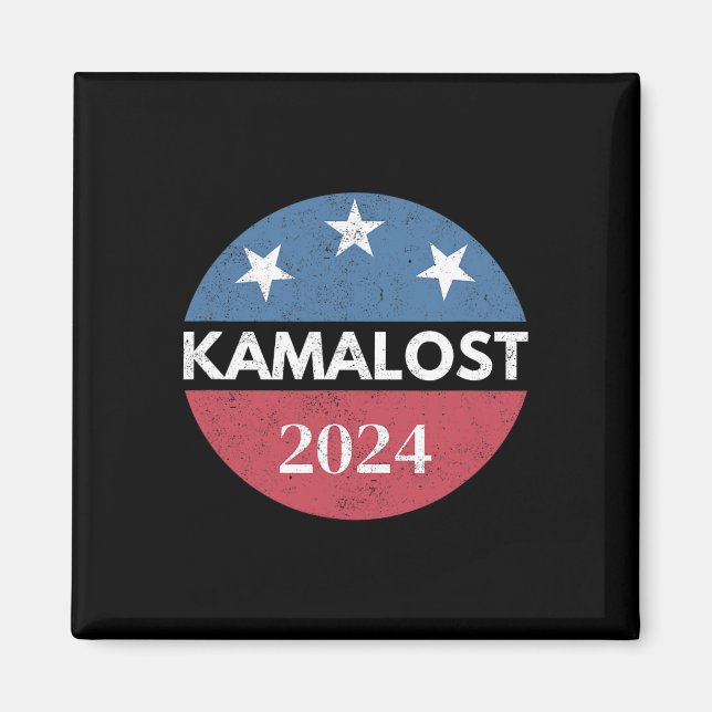 Kamalost Kamala Borttappad 2024 Valtrump Won 47 Magnet (Framsidan)