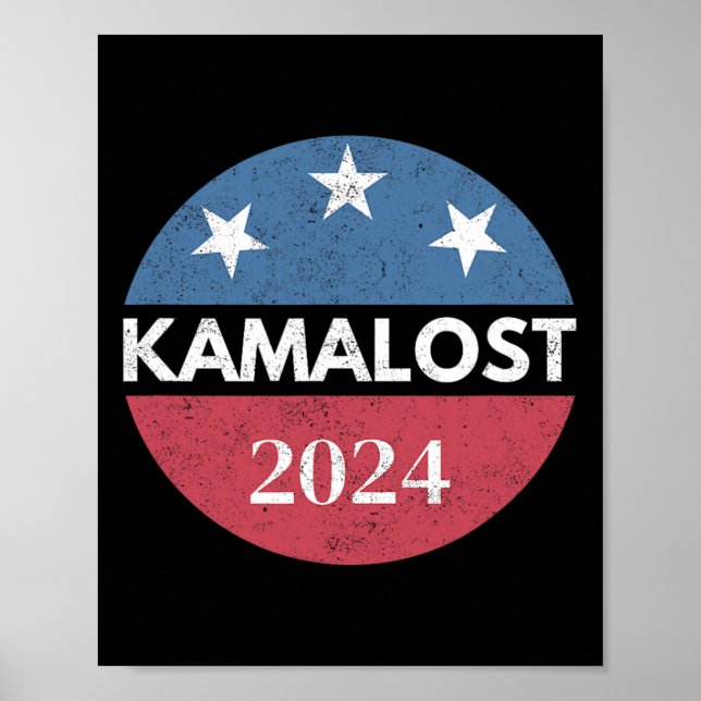 Kamalost Kamala Förlorade 2024 Års Val Trump Vann  Poster (Framsidan)