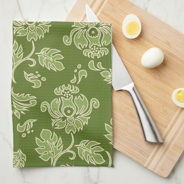 Kamaole Hawaii Tropical Blommigt Kitchen Towel Kökshandduk (Vikt i Fjärdedel)