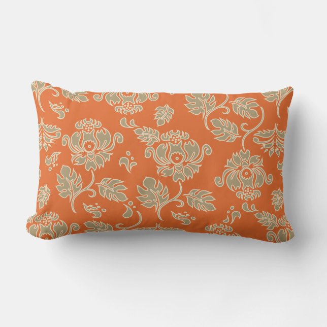 Kamaole Hawaii Tropical Blommigt Lumbar Pillows Lumbarkudde (Framsida)