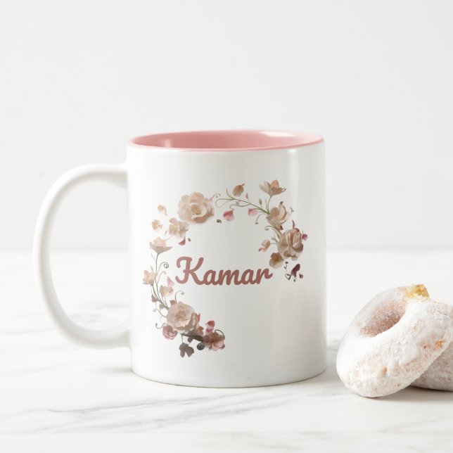 Kamar Blommigt Mugg (Med munk)