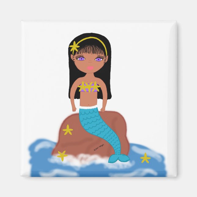 Kamaria Sjöjungfru Magnet (Framsidan)