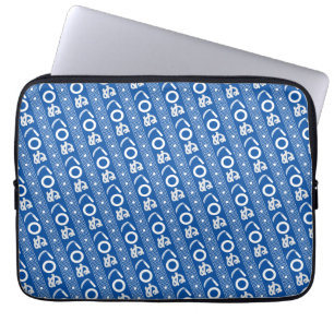 Kamawanu Edo-stil grafiskt mönster Laptop Fodral