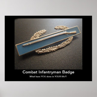 Kambat Infantryman Badge Poster