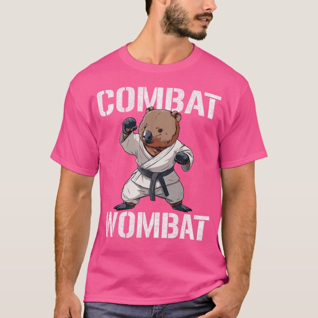 Kambat Wombat Aussie Australian Wombat T Shirt (Framsida)
