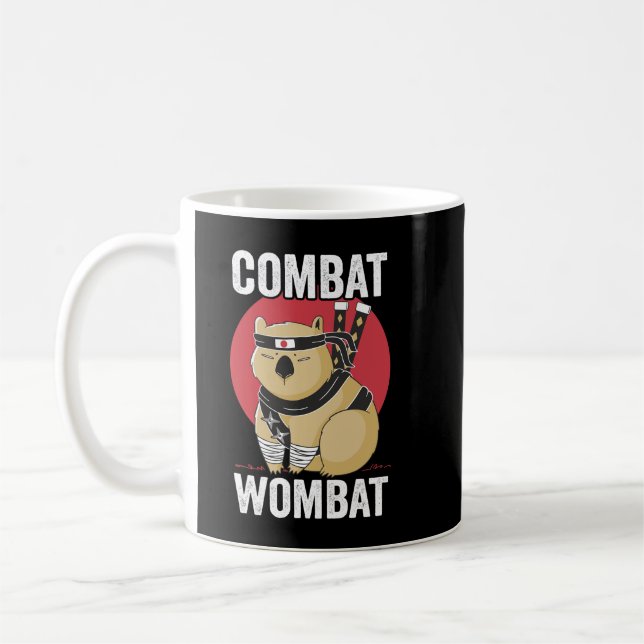 Kambat Wombat Funny Kaffemugg (Vänster)