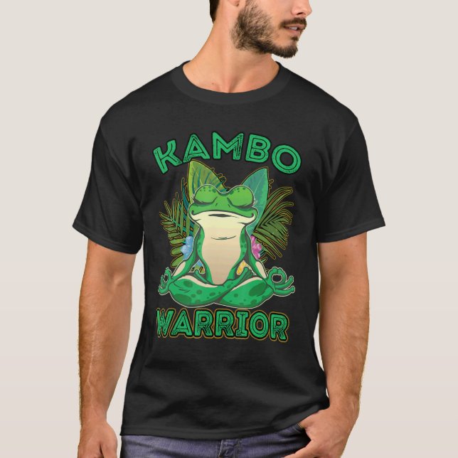 Kambo Warrior Frog Ceremony Plant Medicine T Shirt (Framsida)