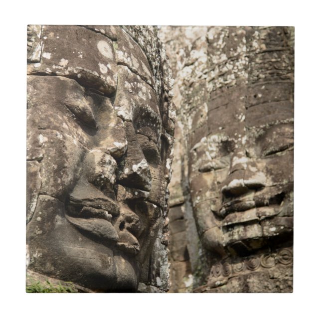 Kambodja, Angkor Wat. Angkor Thom, Bayon Kakelplatta (Framsidan)