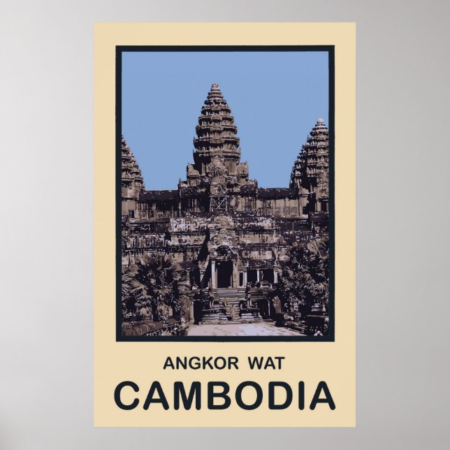Kambodja Angkor Wat Poster (Framsidan)