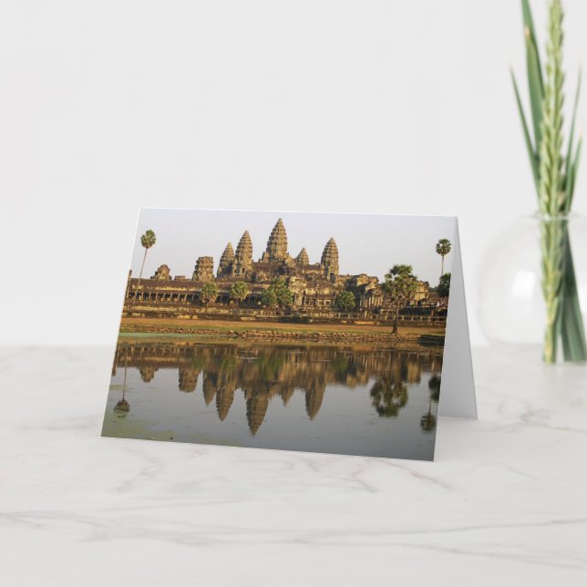 Kambodja | Angkor Wat Travel Photo Anpassningsbar  Kort (Framsida)