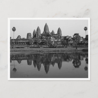 Kambodja| Angkor Wat Travel Photo B&W vykort