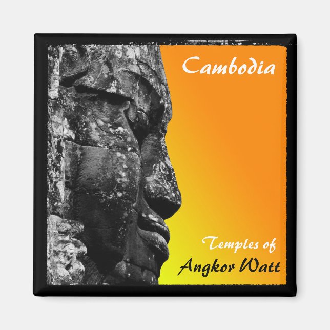 Kambodja, Angkor Watt, Asien (Magnet) Magnet (Framsidan)
